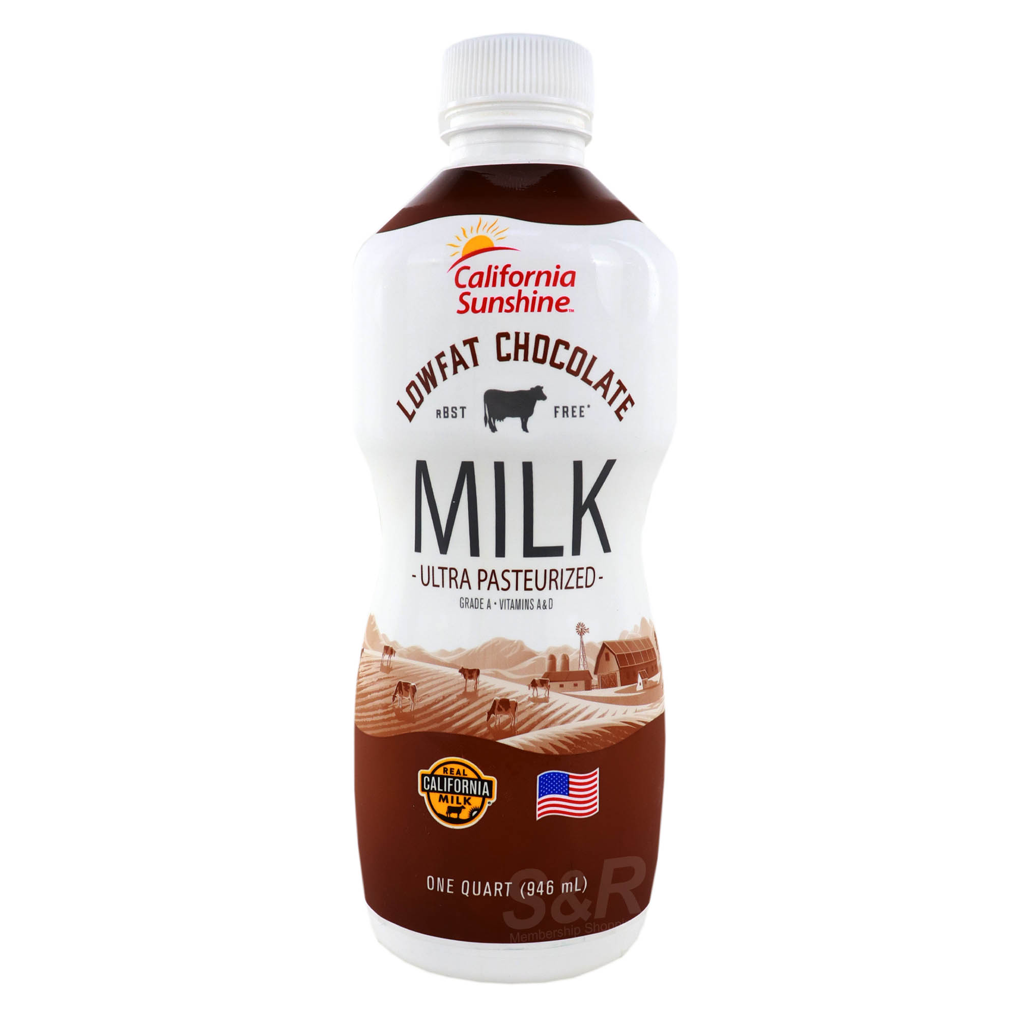 California Sunshine Low-Fat Ultra-Pasteurized Chocolate Milk 946mL